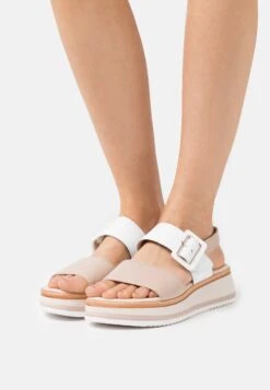 Gabor comfort Store 30 Gabor Comfort Sandalen Met Plateauzool - Rose/Weiß