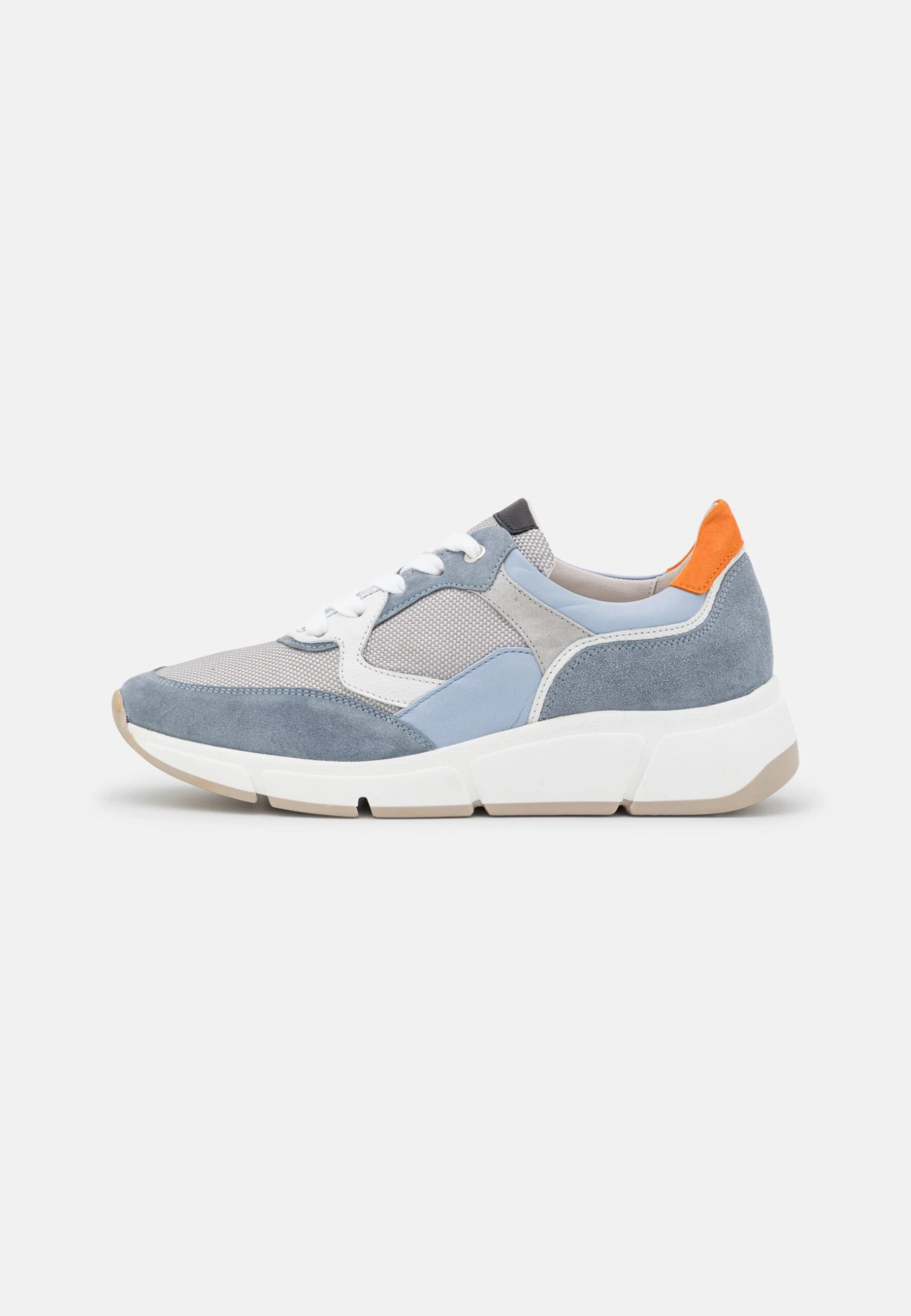 Gabor Comfort Sneakers Laag - Grau/Cielo/Orange 2 Gabor Comfort Sneakers Laag - Grau/Cielo/Orange - Afbeelding 2