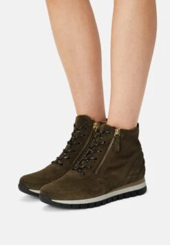Gabor Comfort Veterboots - Oliv/Gold
