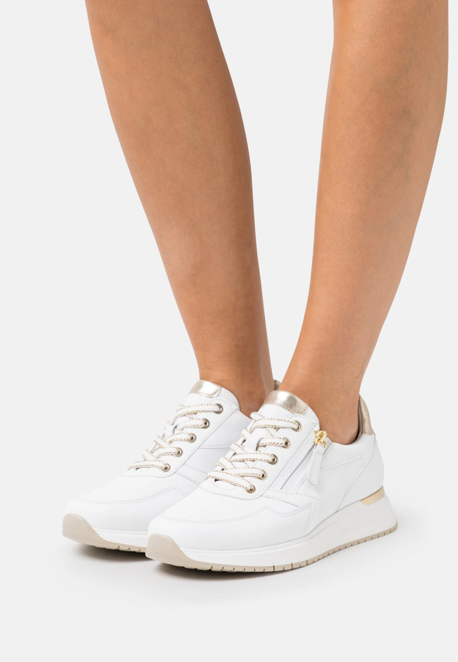 Gabor Comfort Wide Fit - Sneakers Laag - Weiss/Platino 1 Gabor Comfort Wide Fit - Sneakers Laag - Weiss/Platino