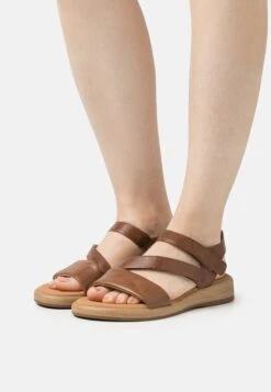 Gabor Comfort Sandalen Met Plateauzool - Peanut