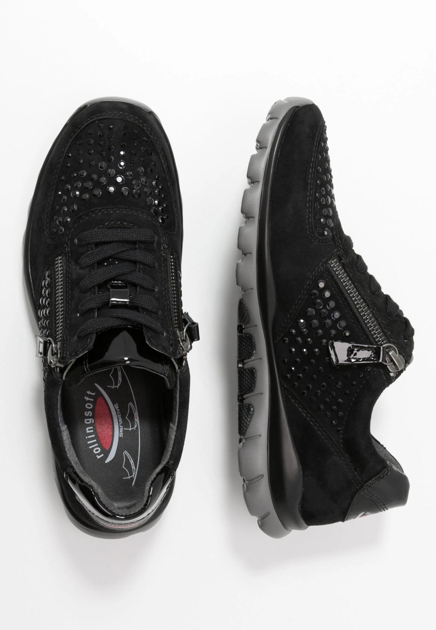 Gabor Comfort Rolling Soft - Sneakers Laag - Schwarz 4 Gabor Comfort Rolling Soft - Sneakers Laag - Schwarz - Afbeelding 4