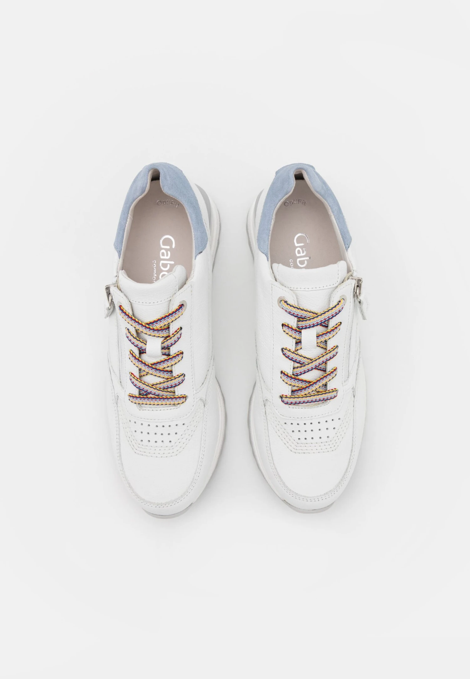 Gabor Comfort Sneakers Laag - Weiss/Lagun 6 Gabor Comfort Sneakers Laag - Weiss/Lagun - Afbeelding 6