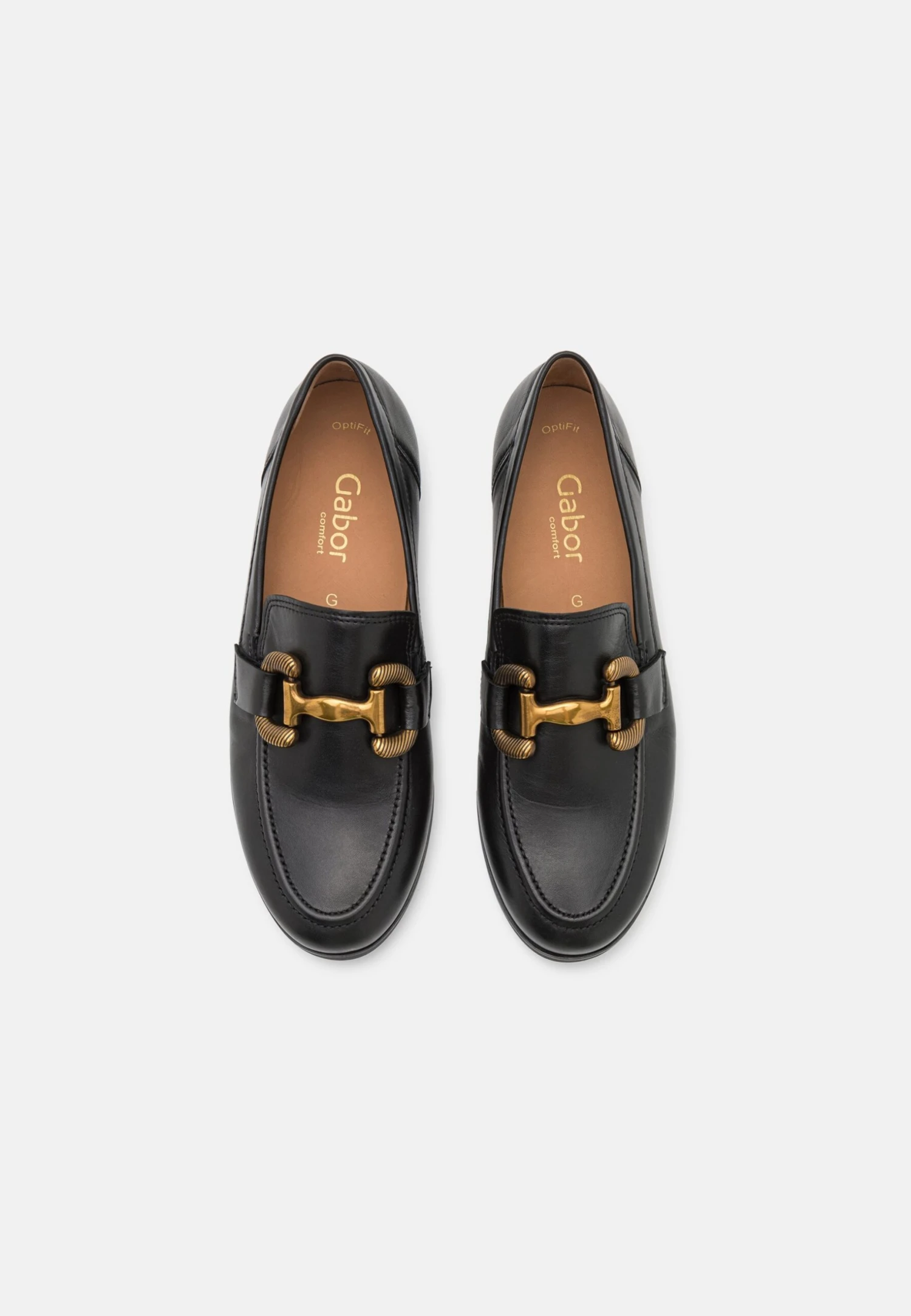 Gabor Comfort Instappers - Black/Dark Gold 6 Gabor Comfort Instappers - Black/Dark Gold - Afbeelding 6