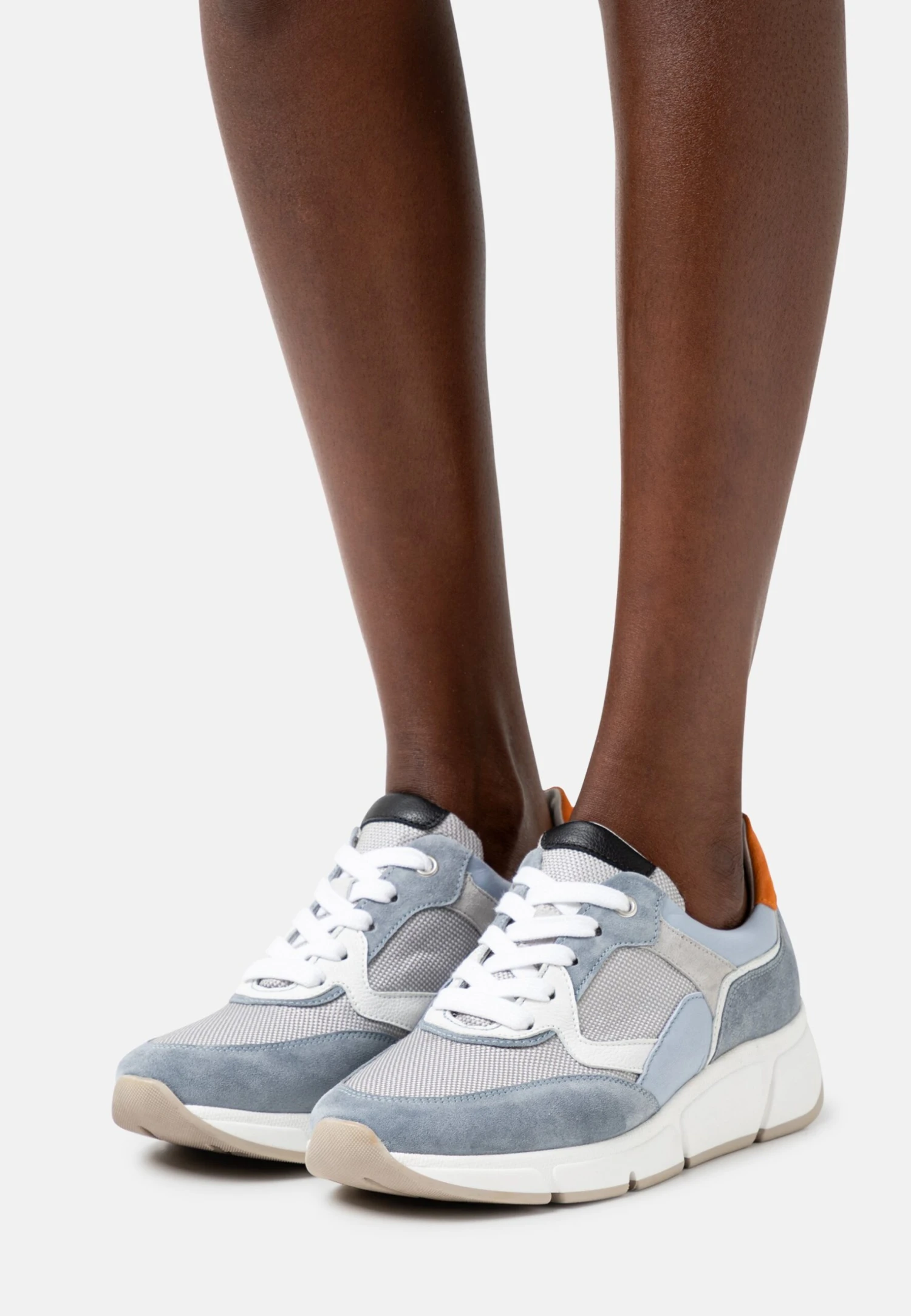 Gabor Comfort Sneakers Laag - Grau/Cielo/Orange 1 Gabor Comfort Sneakers Laag - Grau/Cielo/Orange