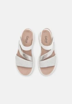 Gabor Comfort Sandalen Met Plateauzool - Silber/Weiss 11 Gabor Comfort Sandalen Met Plateauzool - Silber/Weiss -Gabor comfort Store dec4a0fa37bb4473bc6efc590b073ec7