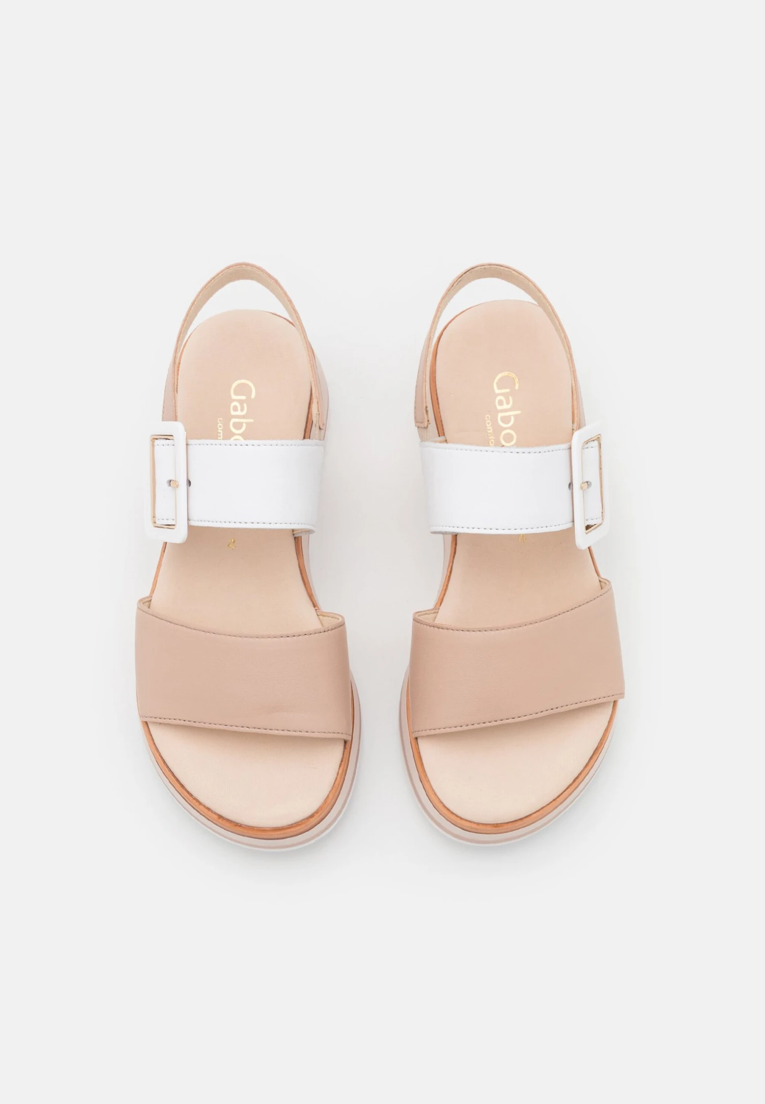 Gabor Comfort Sandalen Met Plateauzool - Rose/Weiß 6 Gabor Comfort Sandalen Met Plateauzool - Rose/Weiß - Afbeelding 6